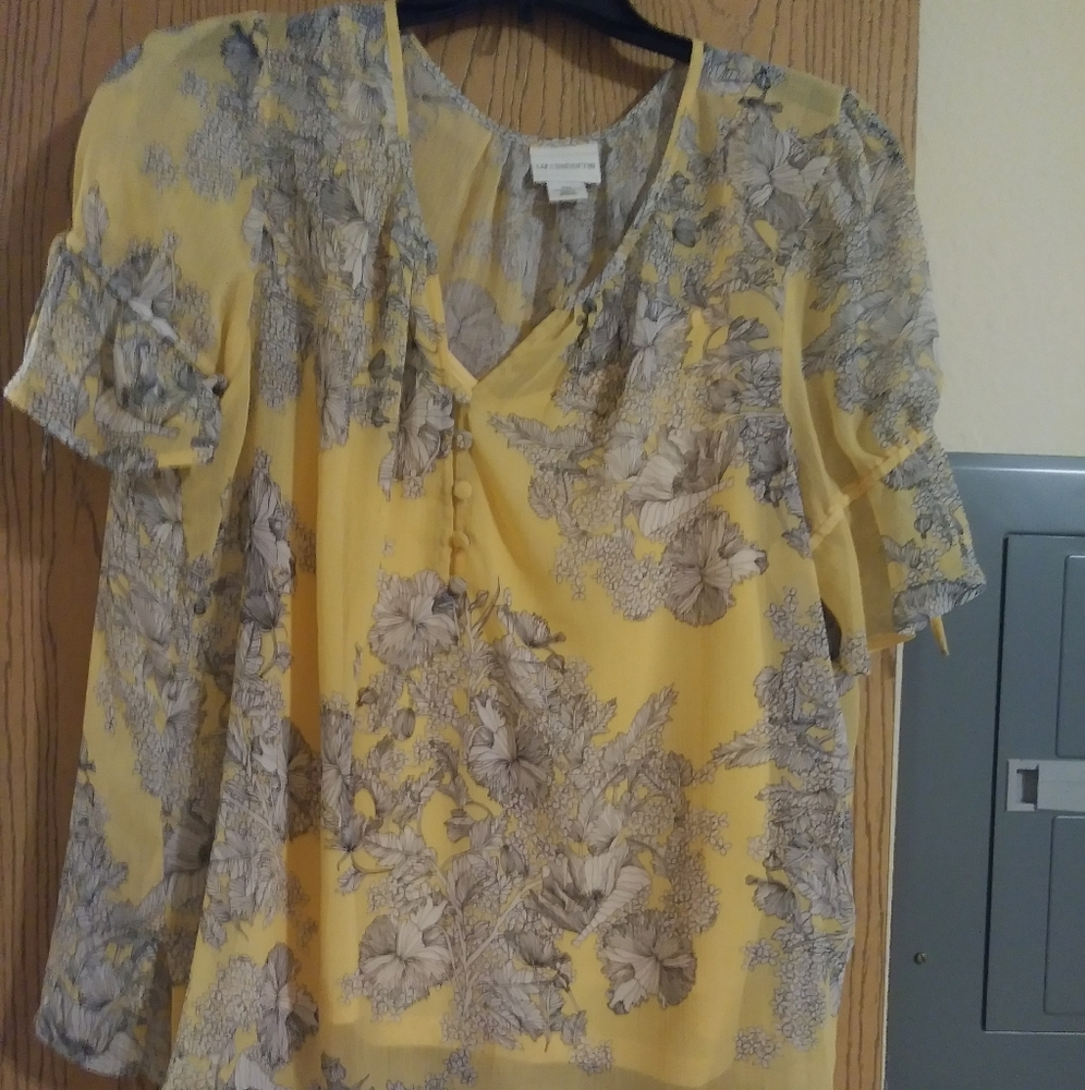 Sheer blouse with cami